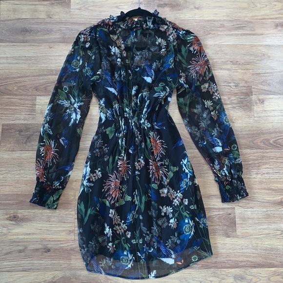 Zara Floral Mini Dress - Picture 2 of 2